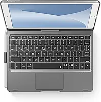 edaiser Capa com teclado giratório para iPad de 10,2 polegadas, 9ª 8ª e 7ª geração, iPad Air 3ª e iPad Pro 10.5 2ª geração: capa giratória sem fio, suporte de lápis, trackpad inteligente,