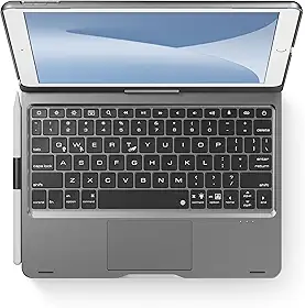 edaiser Capa com teclado giratório para iPad de 10,2 polegadas, 9ª 8ª e 7ª geração, iPad Air 3ª e iPad Pro 10.5 2ª geração: capa giratória sem fio, suporte de lápis, trackpad inteligente,