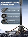 AOCHUAN 57" AI Tracking Tripod, 360° Auto Face Tracking w/Gesture Control for iPhone, Foldable Phone Clip, Extendable Pole, Wireless Remote, Video Recording 4-Leg Stable & Portable Tripod