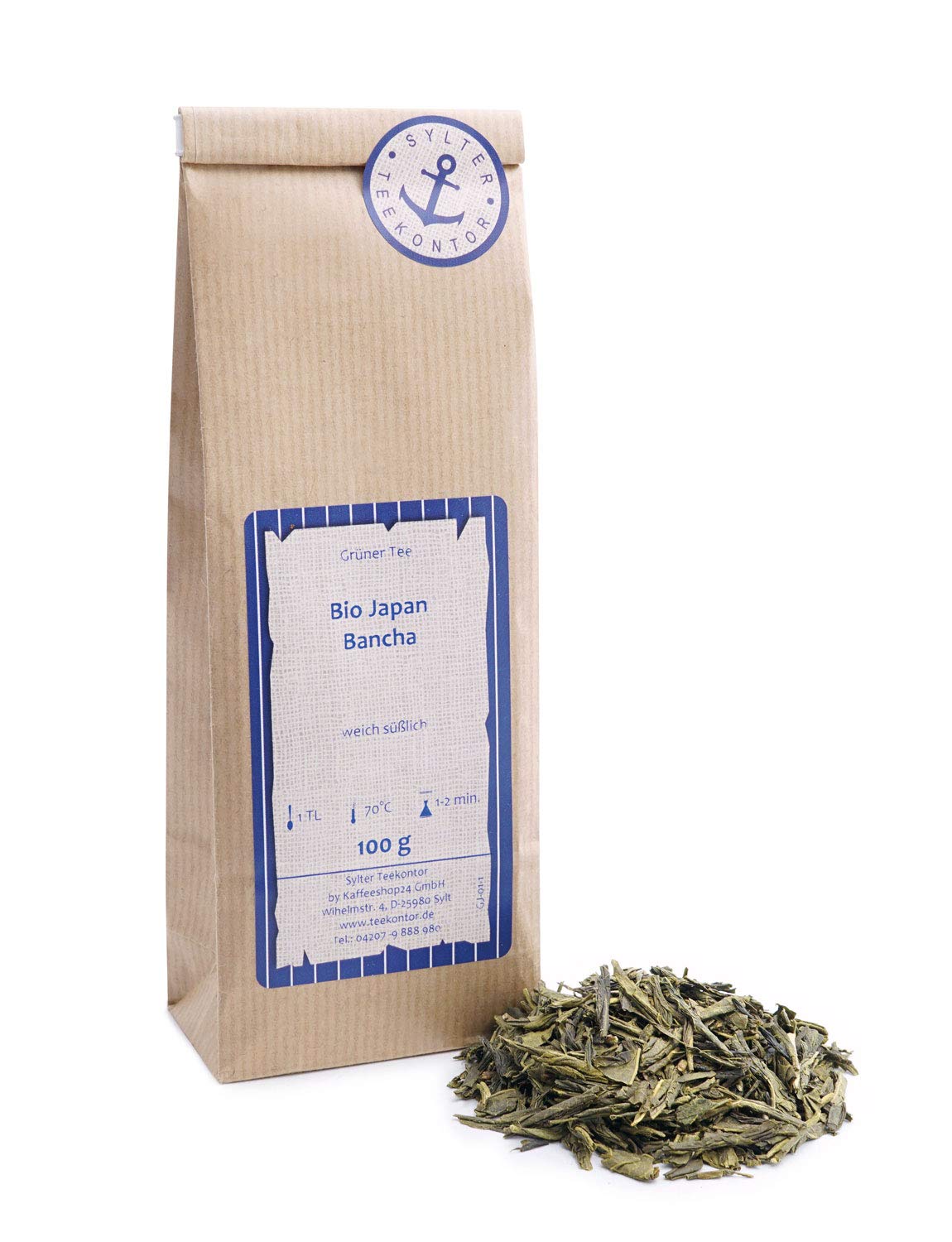Grüner Tee lose Bio Bancha Grüntee weich süßlich Japan 500g