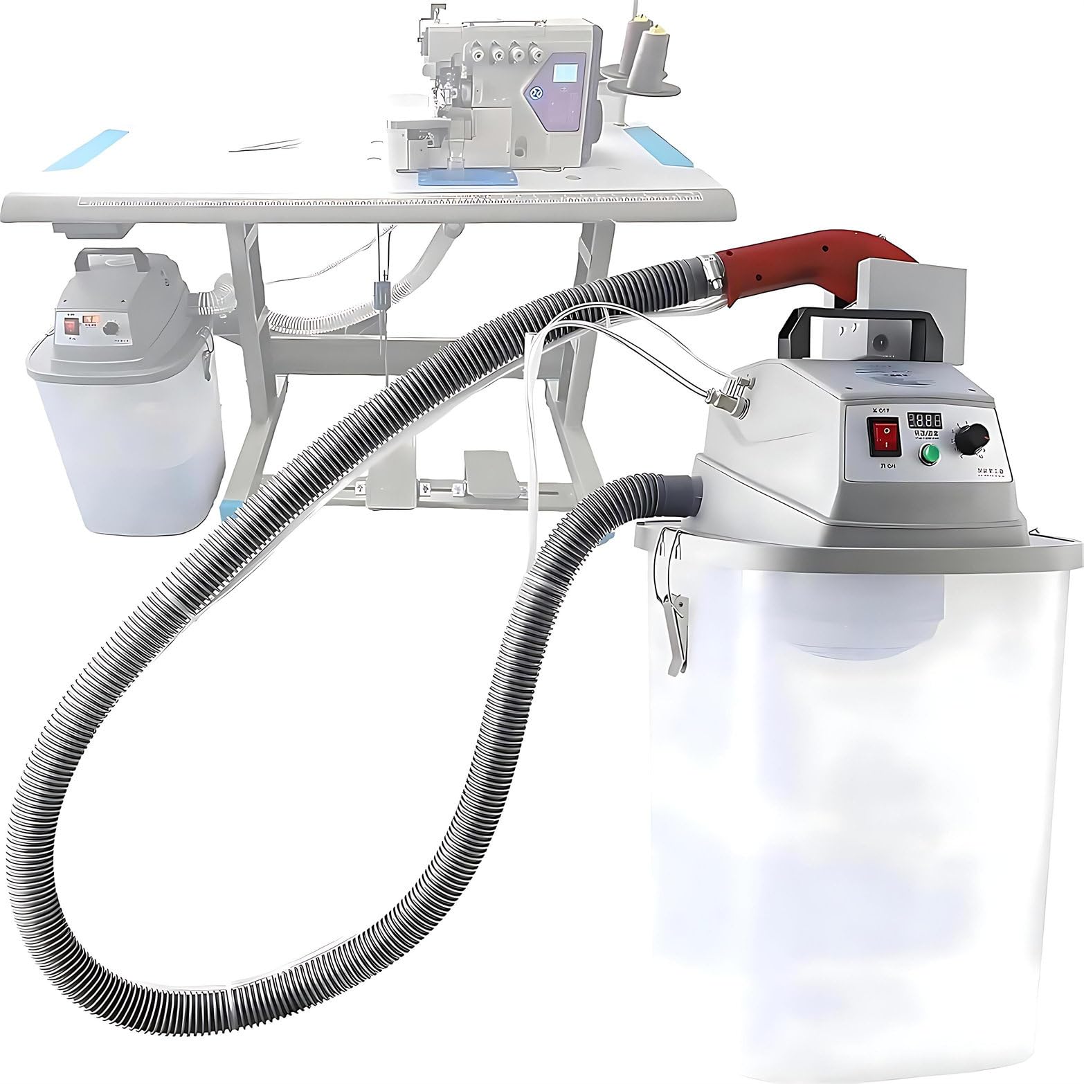 JXYQ Electric Brushless Thread Trimmer, 450W with 30L Storage Bucket, Maximum Speed 28000r/min, Ideal for Garment Factories and Department Stores