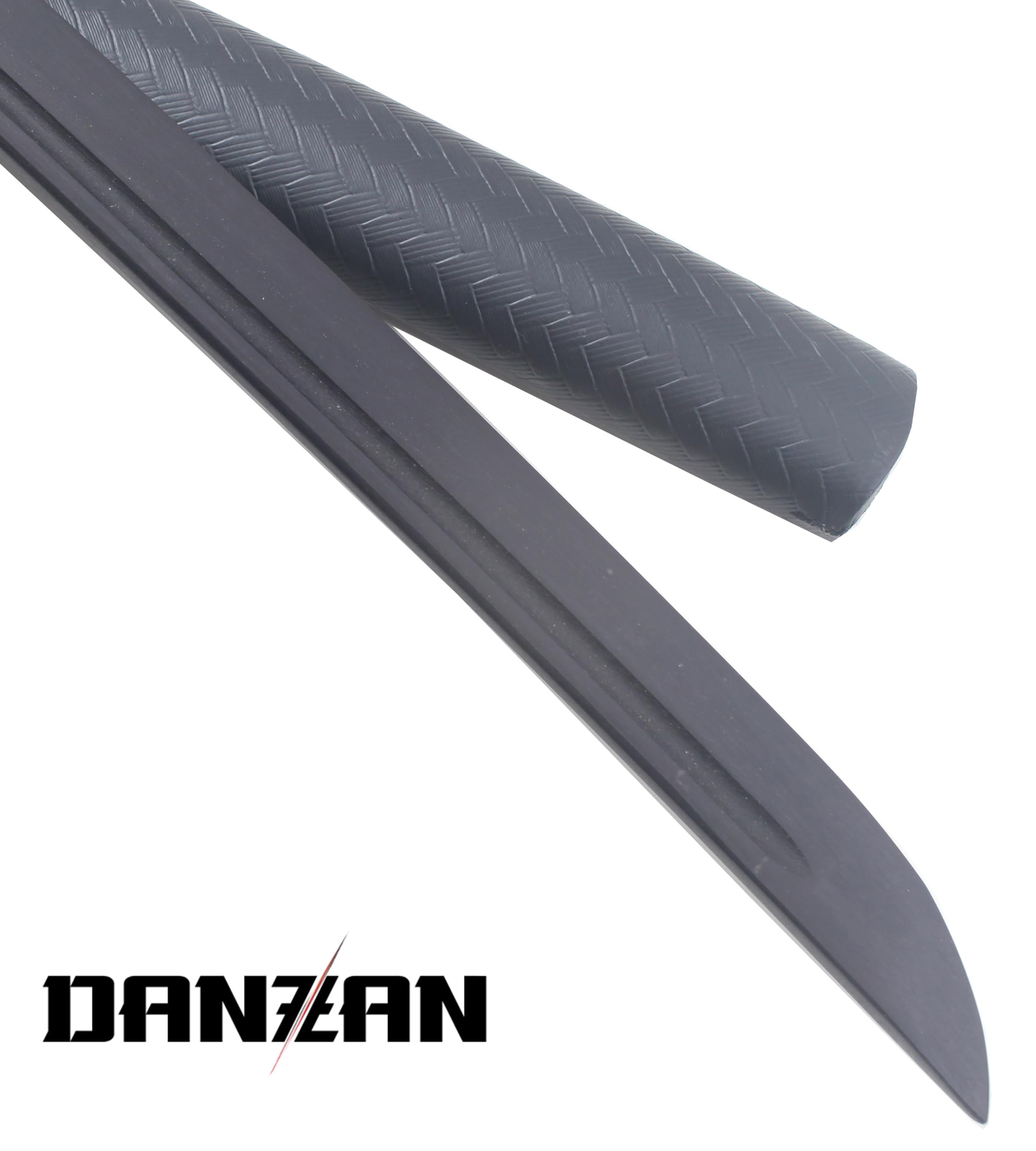 Danzan Katana Bambou Lame en Bois Wenge Noir - Sabre Katana Japonais Epee - Lame Bois Wenge Noire