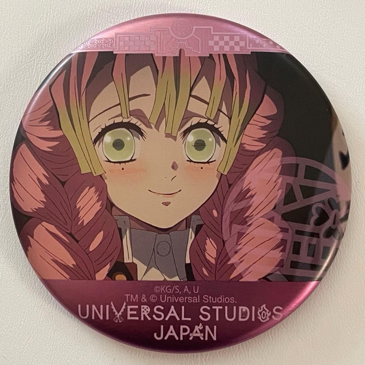 USJ 甘露寺蜜璃 缶バッジ 4個セット USJ 甘露寺蜜璃 缶