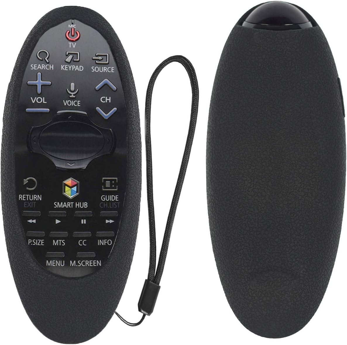 HUAYU Case for Samsung BN59-01185F BN59-01181A BN59-01185A BN59-01181B BN59-01182F LED HDTV Shock Proof Washable Remote Protector Cover (Black)