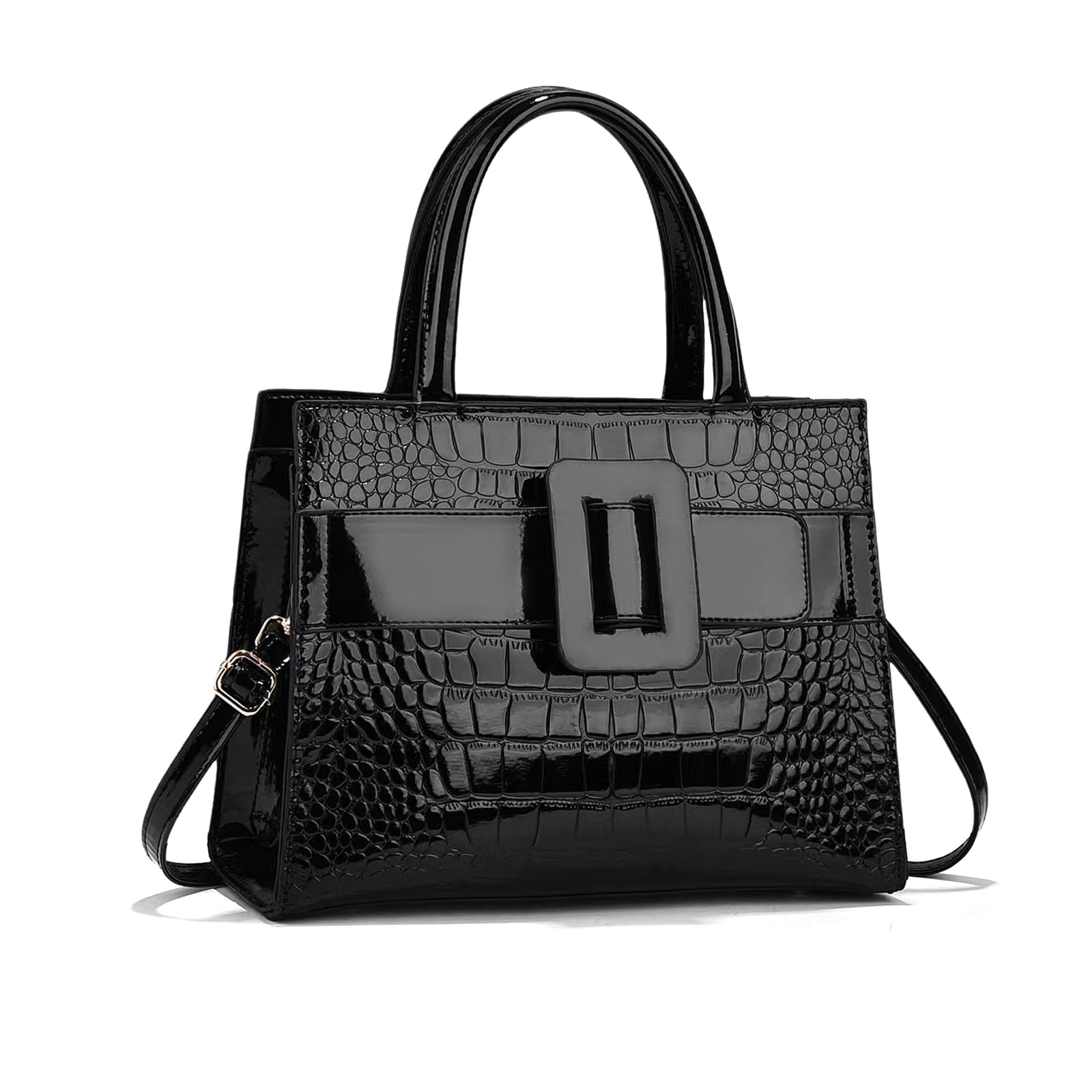 NICOLE & DORIS Bolso de Las Señoras Bolso de Mujer de Mano Cocodrilo Bolso Bandolera Cuero PU Bolso de Hombro Bolsa Cruzado Trabajo Viaje Compras
