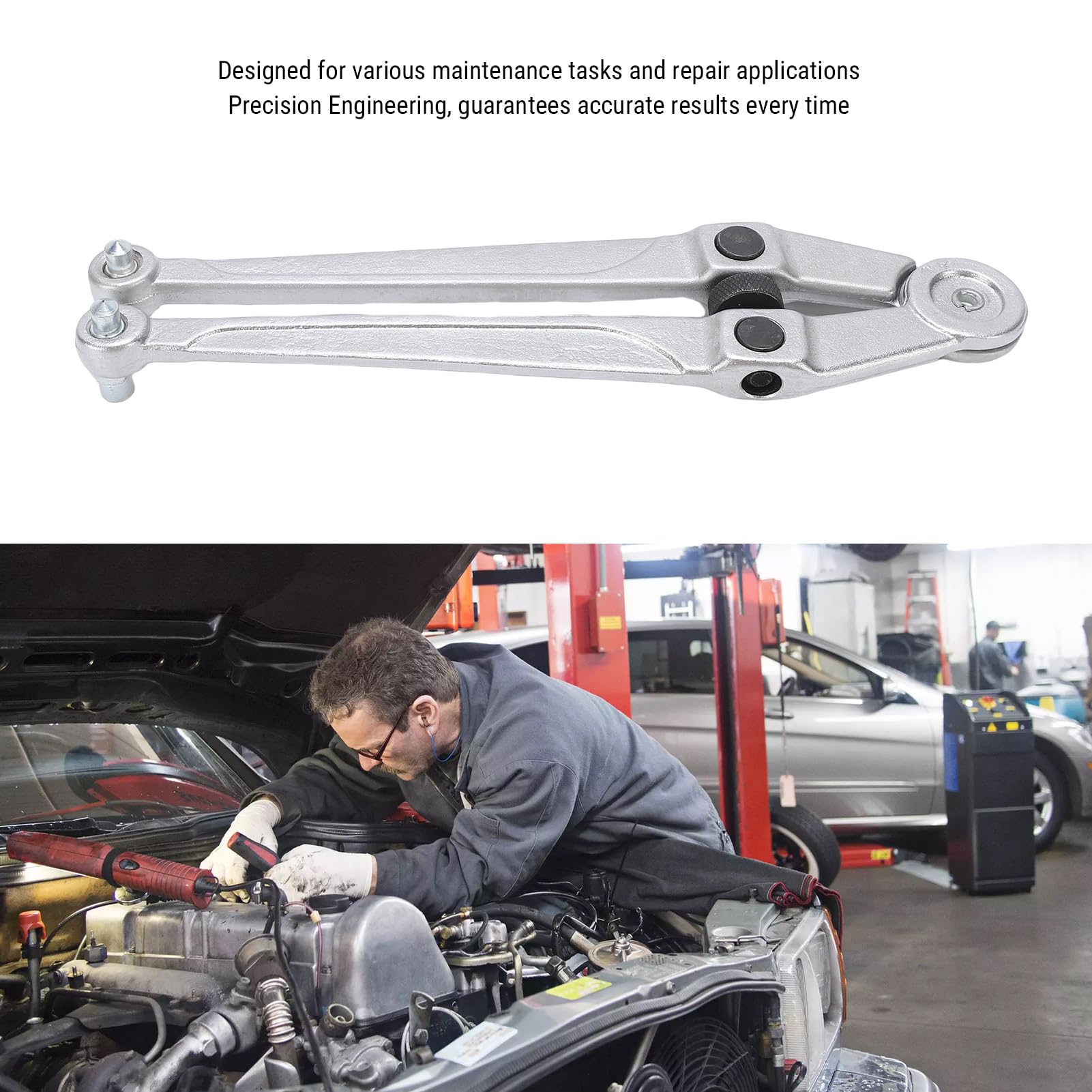Llave Inglesa de Pasador Ajustable de 9 a 3/4 Pulgadas para Ingeniería de Precisión, Herramientas de Llave de Tuerca Universal Portátil Resistente Al Desgaste de Metal