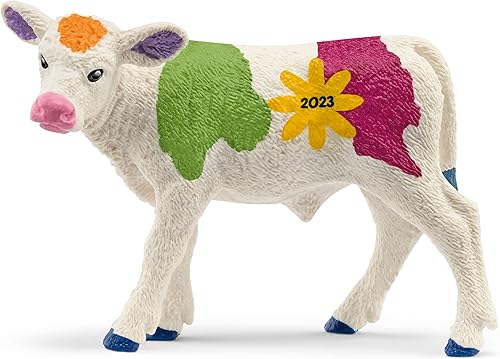 Schleich Farm World, cesta de Pascua de juguetes para niños, edición limitada 2023 coleccionable de primavera de ternero de juguete, a partir de 3 Schleich Farm World, cesta de Pascua de juguetes para niños, edición limitada 2023 coleccionable de primavera de ternero de juguete, a partir de 3