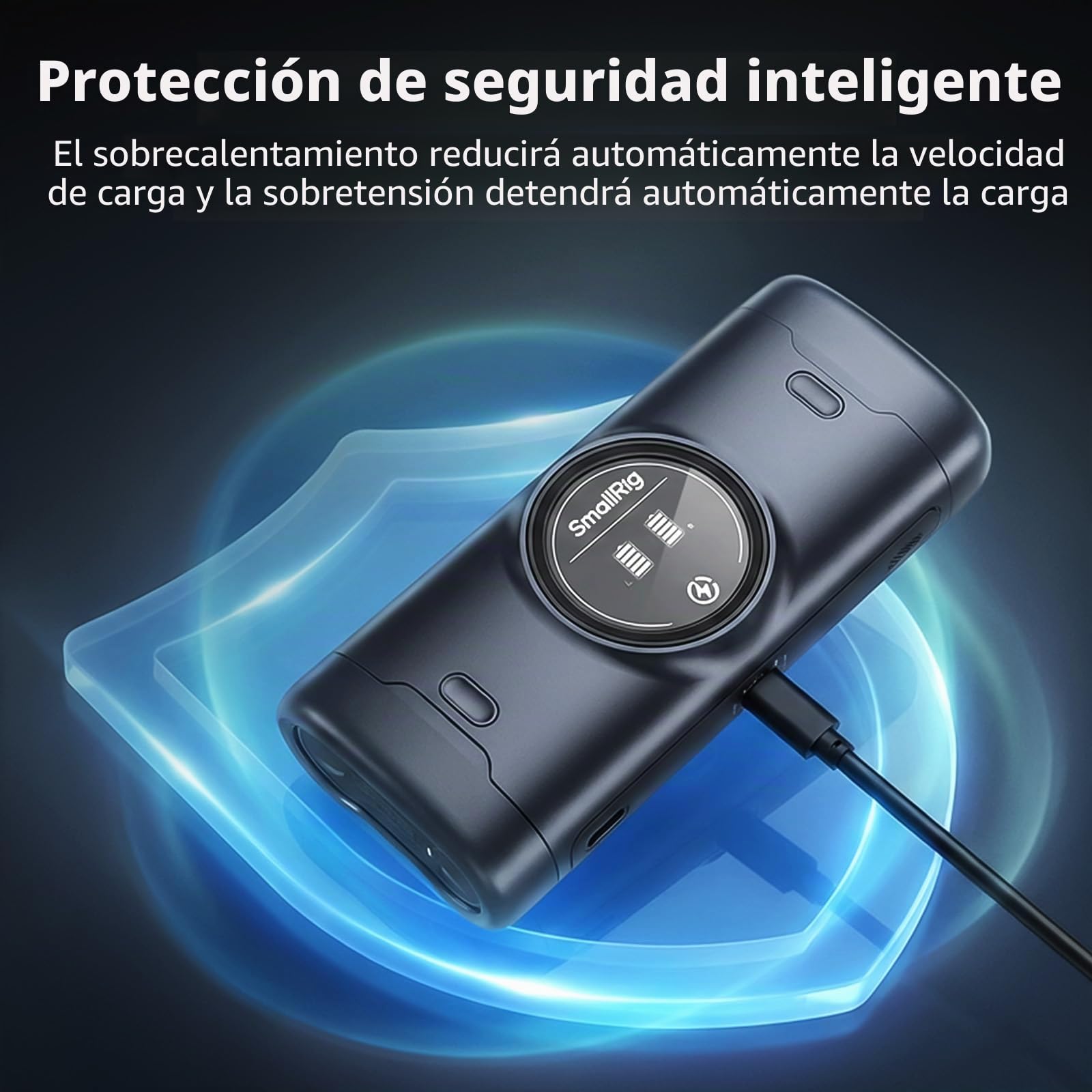 SMALLRIG Cargador de Batería Dual para Sony NP-FZ100, Carga de Alta Eficiencia, para A7 IV, A7C R, A7C II, FX3, FX30, A7 III, A7C, A7R IV, A7R III, A6700, ZV-E1-5106