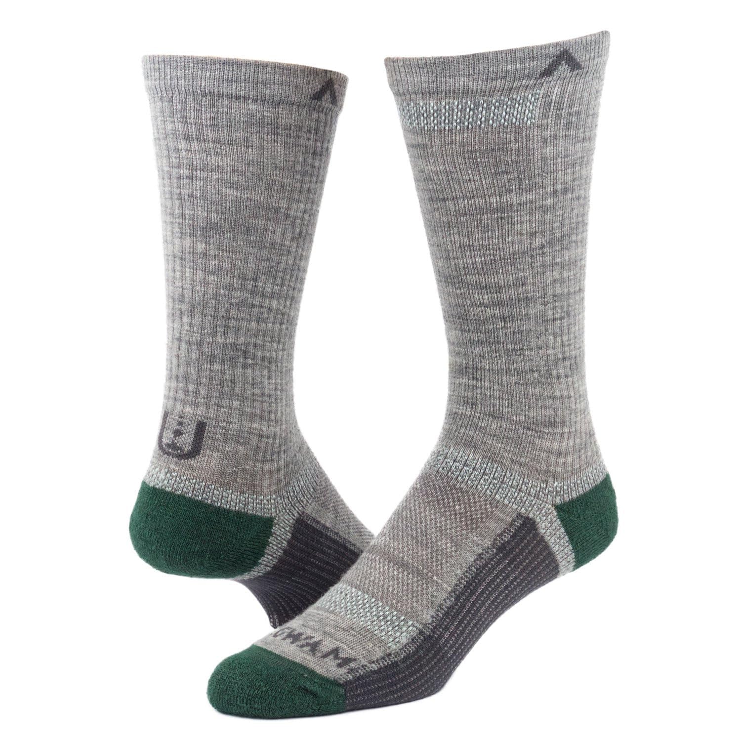 WigwamMerino Ultra Cool-Lite Crew (Little Kid/Big Kid/Adult) Grey MD (US Men's Shoe 5-9.5, Women's Shoe 6-10)