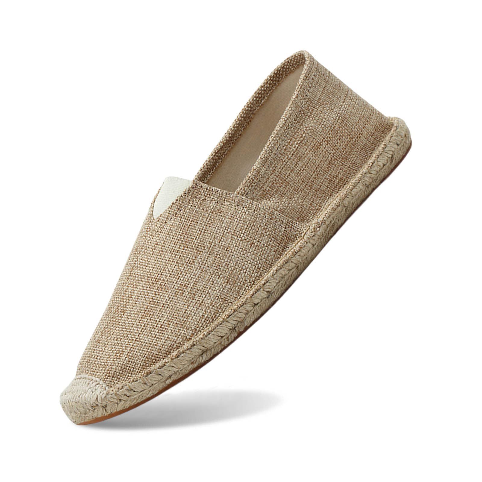 Generisch Espadrilles Für Damen & Herren, Sommer Espadrilles Flache Sommerschuhe Leinen Herren Gesundheitsschuhe Canvas Slipper, 35-47