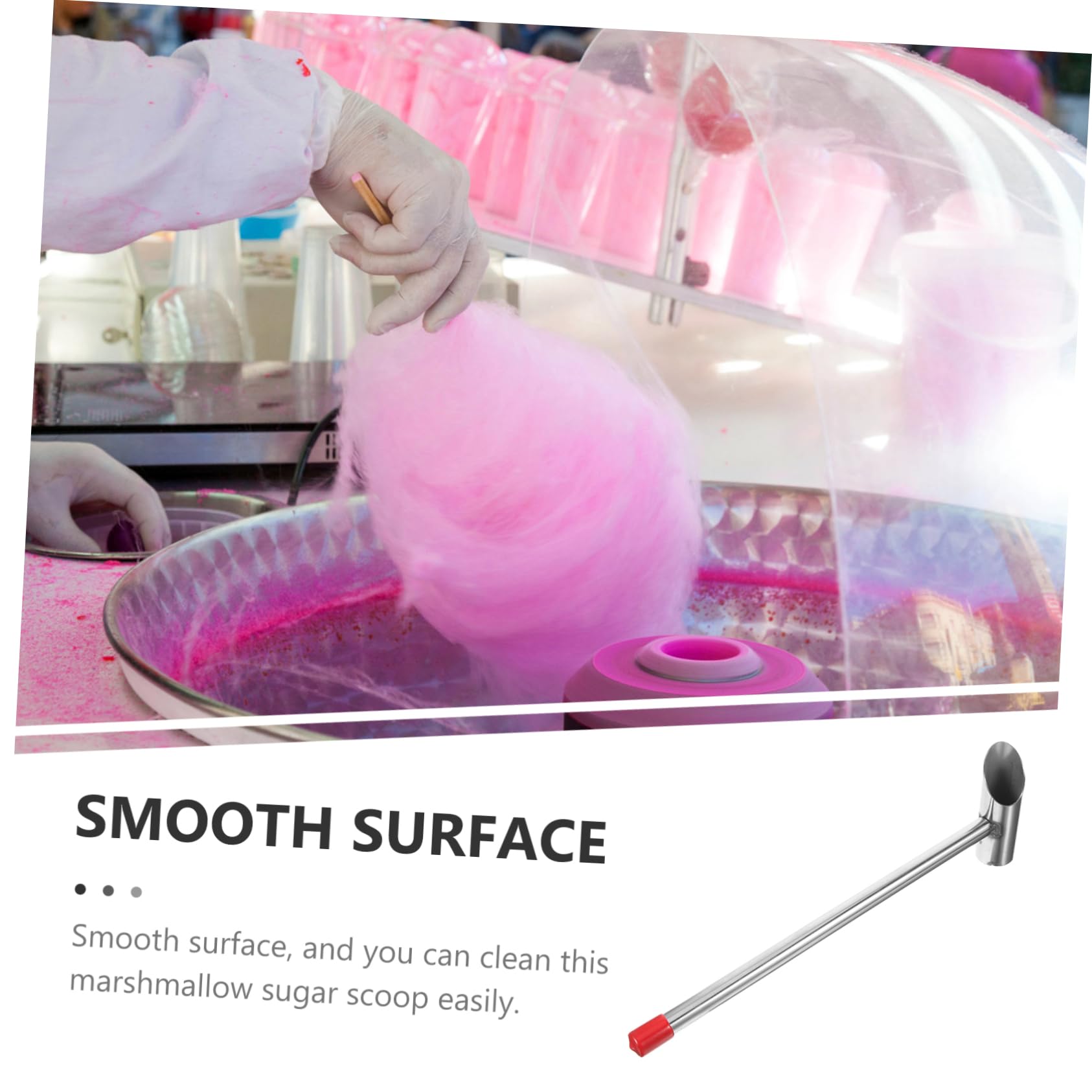 VILLCASE Multi Function Marshmallow Sugar Scoop Wear Resistant Stainless Steel Spoon for Supply Home Supermarket Bar Use