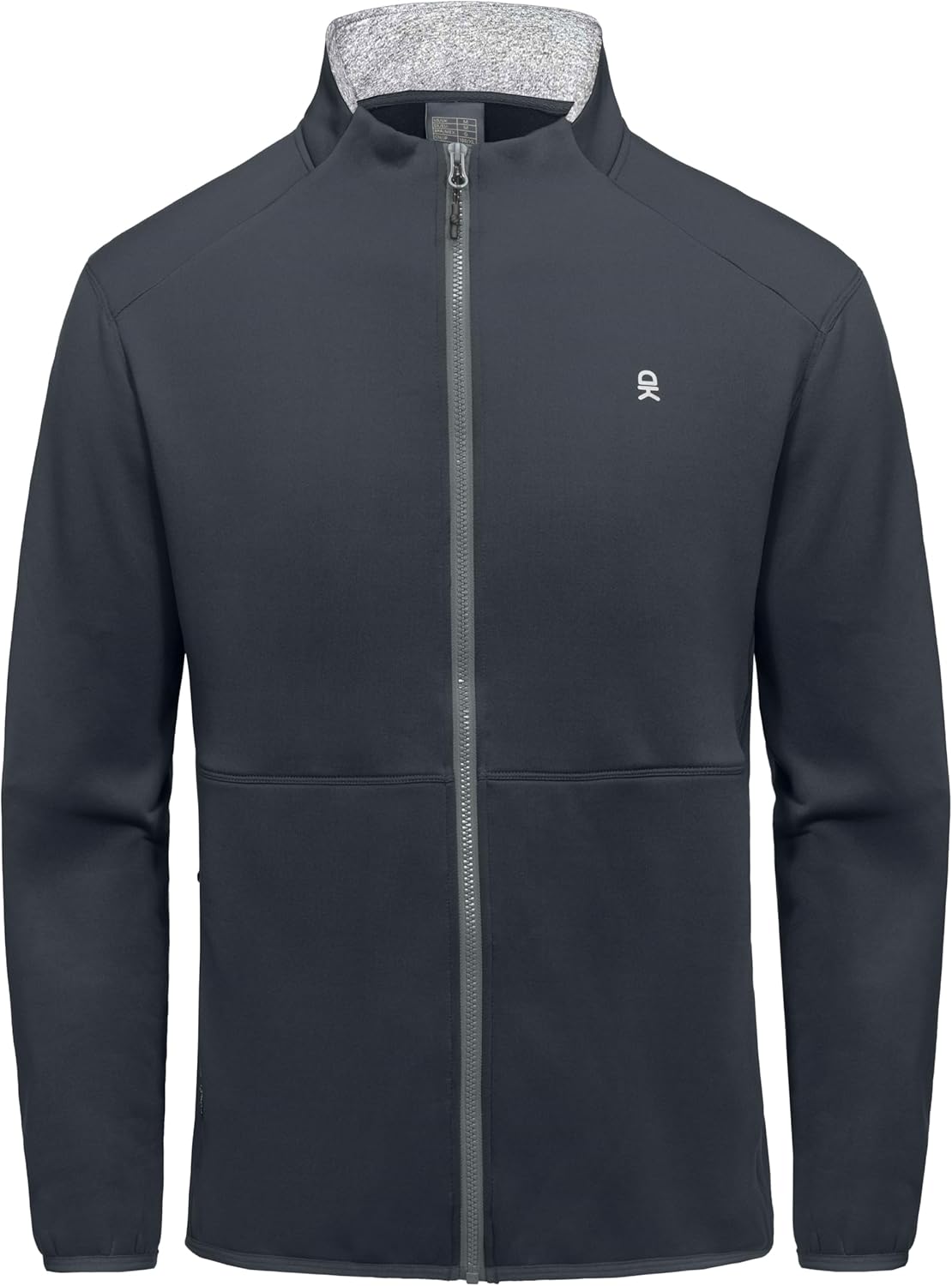 Little Donkey Andy Men's Lightweight Running Warm Jacket Full Zip Fleece Lined Windproof Jacket for Outdoor Casual