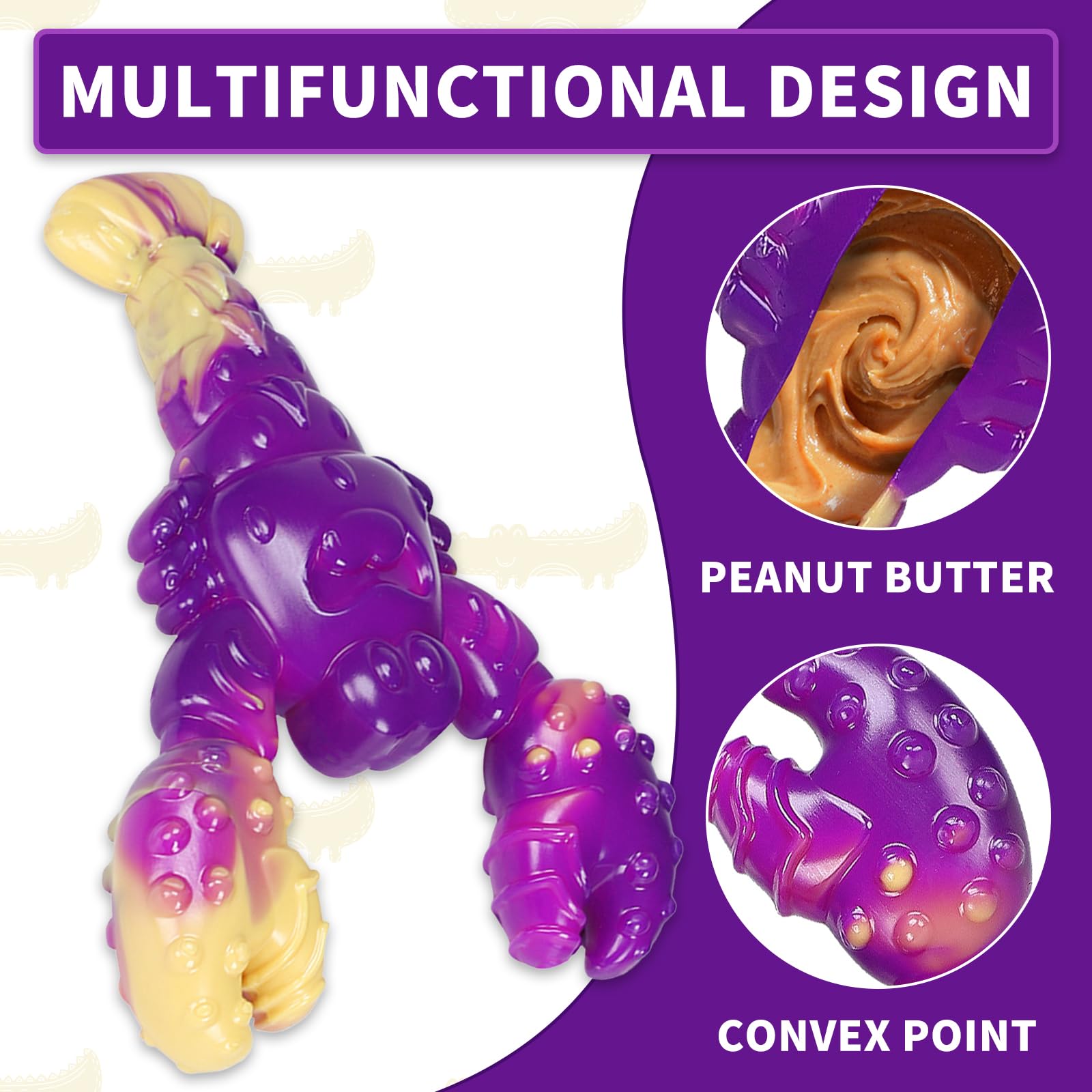 Mapneng Indestructible Dog Toys for Aggressive Chewers Durable Nylon Chew Toys with Beef Flavour - Image 3