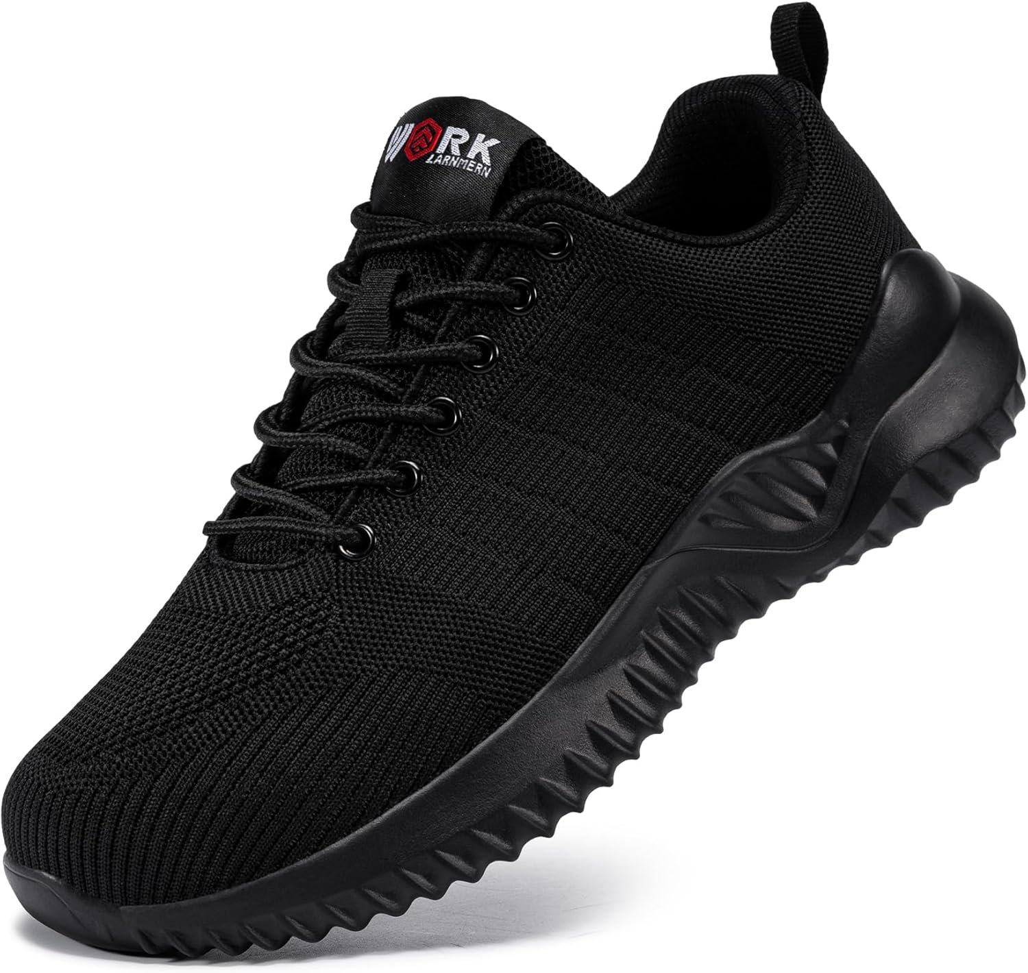 DYKHMILY Steel Toe Sneakers - Lightweight Slip Resistant Shoes