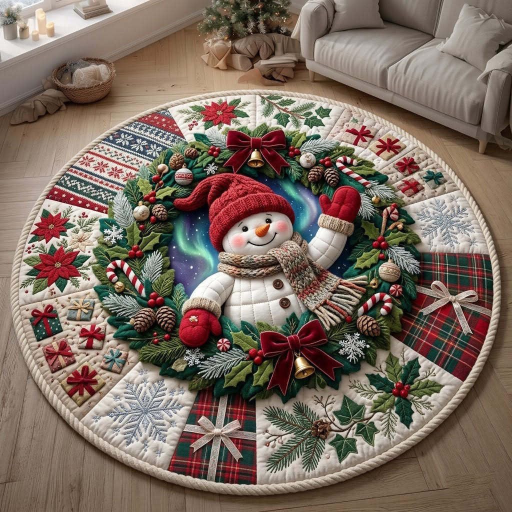 3D Optical Illusion Christmas Rugs Wear-Resistant Santa Claus Non-slip Mats，H-31 in