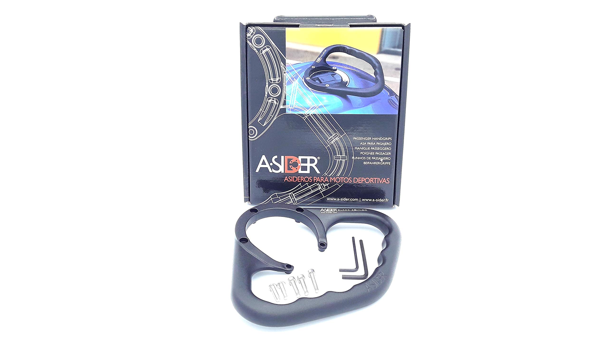 Asidero Agarre de depósito Negro A-SIDER Pasajero Modelos Kawasaki