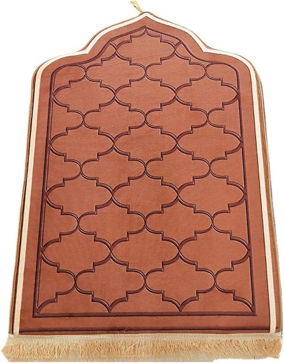 Soft Islam Muslim Prayer Rug Exquisite Decoration Printed for Eid Bedside Brown|Home & Garden|Rugs & Carpets|Rug Pads & Accessories