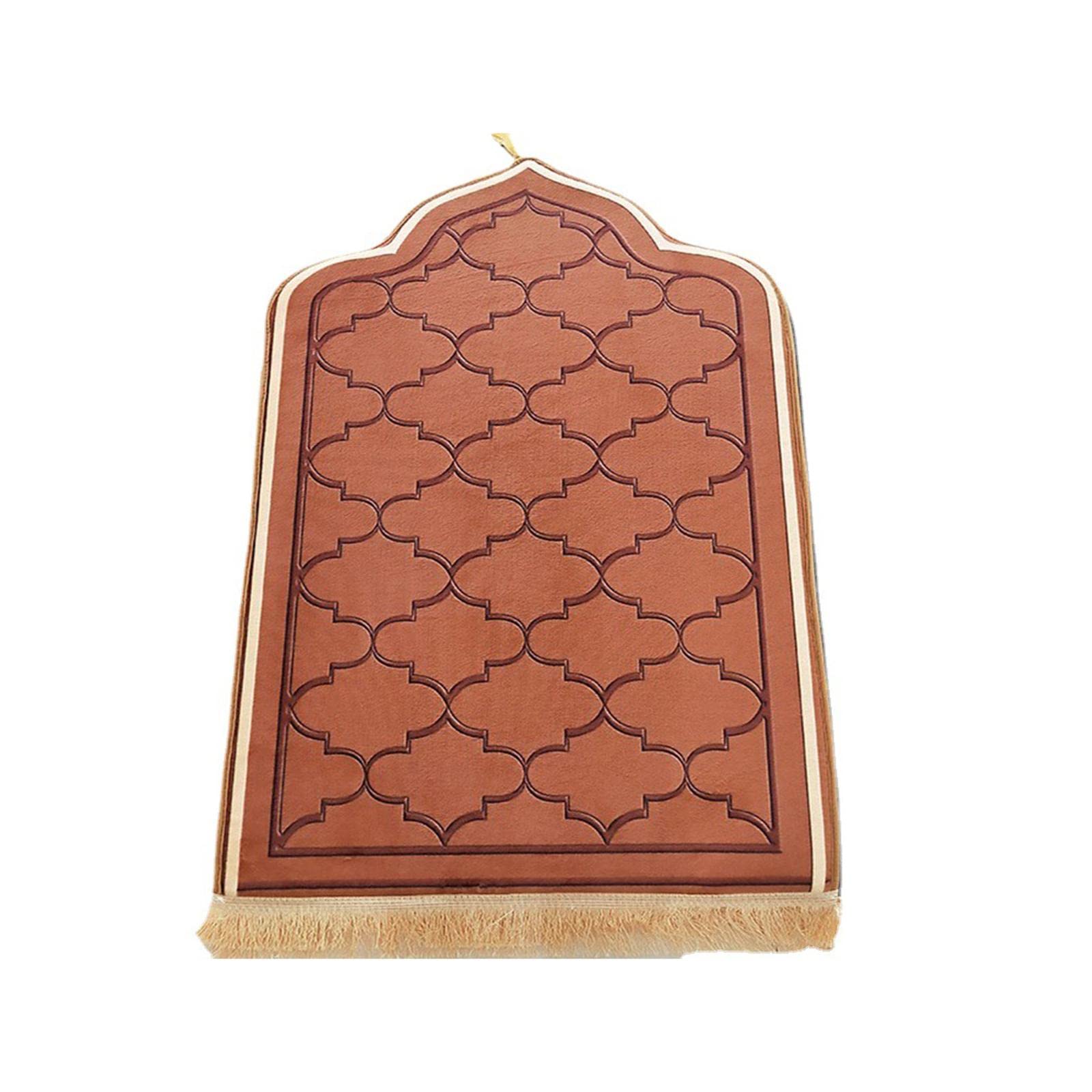 Soft Islam Muslim Prayer Rug Exquisite Decoration Printed for Eid Bedside Brown|Home & Garden|Rugs & Carpets|Rug Pads & Accessories