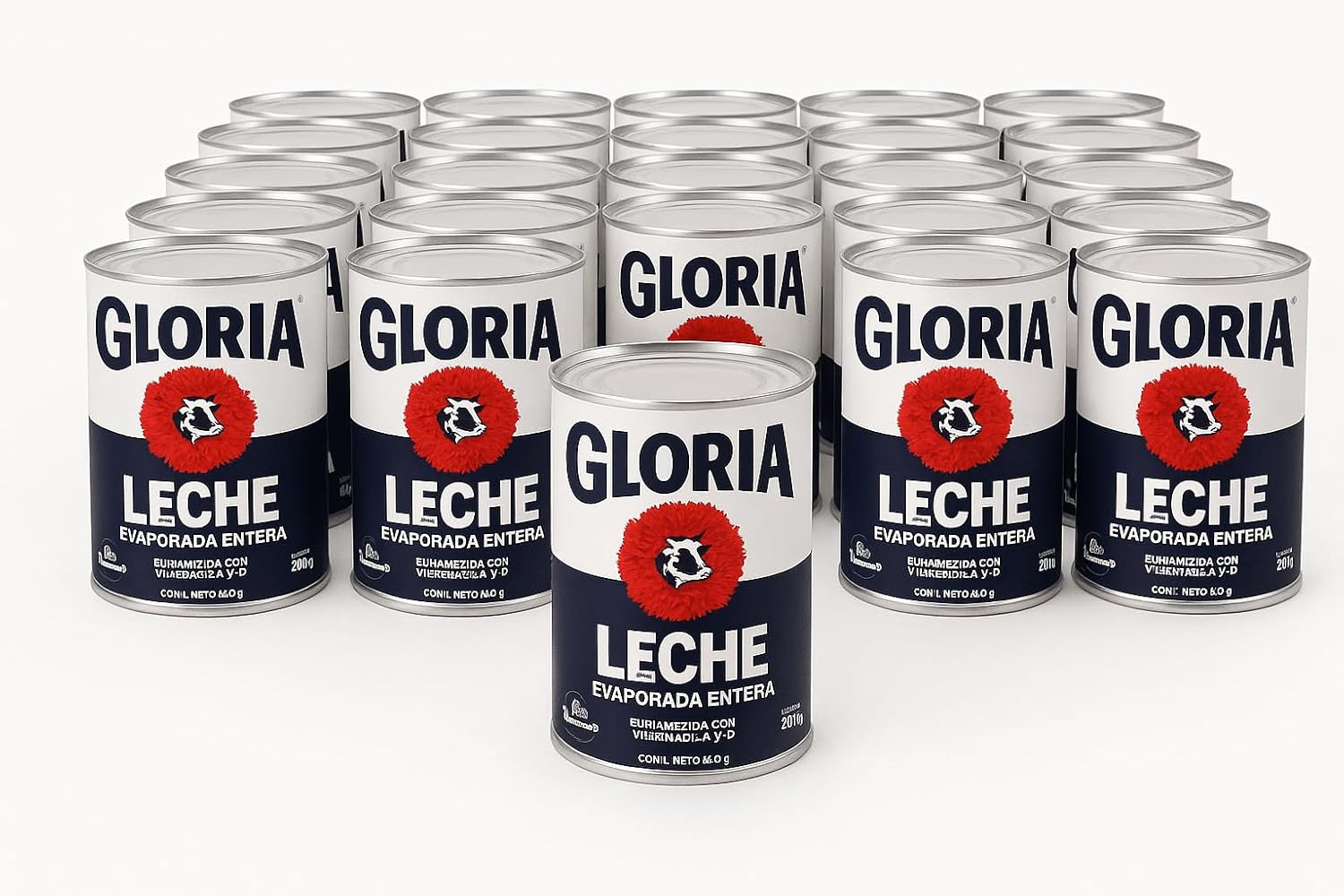 Gloria Evaporated Milk, 12 fl oz Cans (Pack of 24) – Creamy, Rich Taste – No Refrigeration Needed – Great for Coffee, Baking, and Cooking