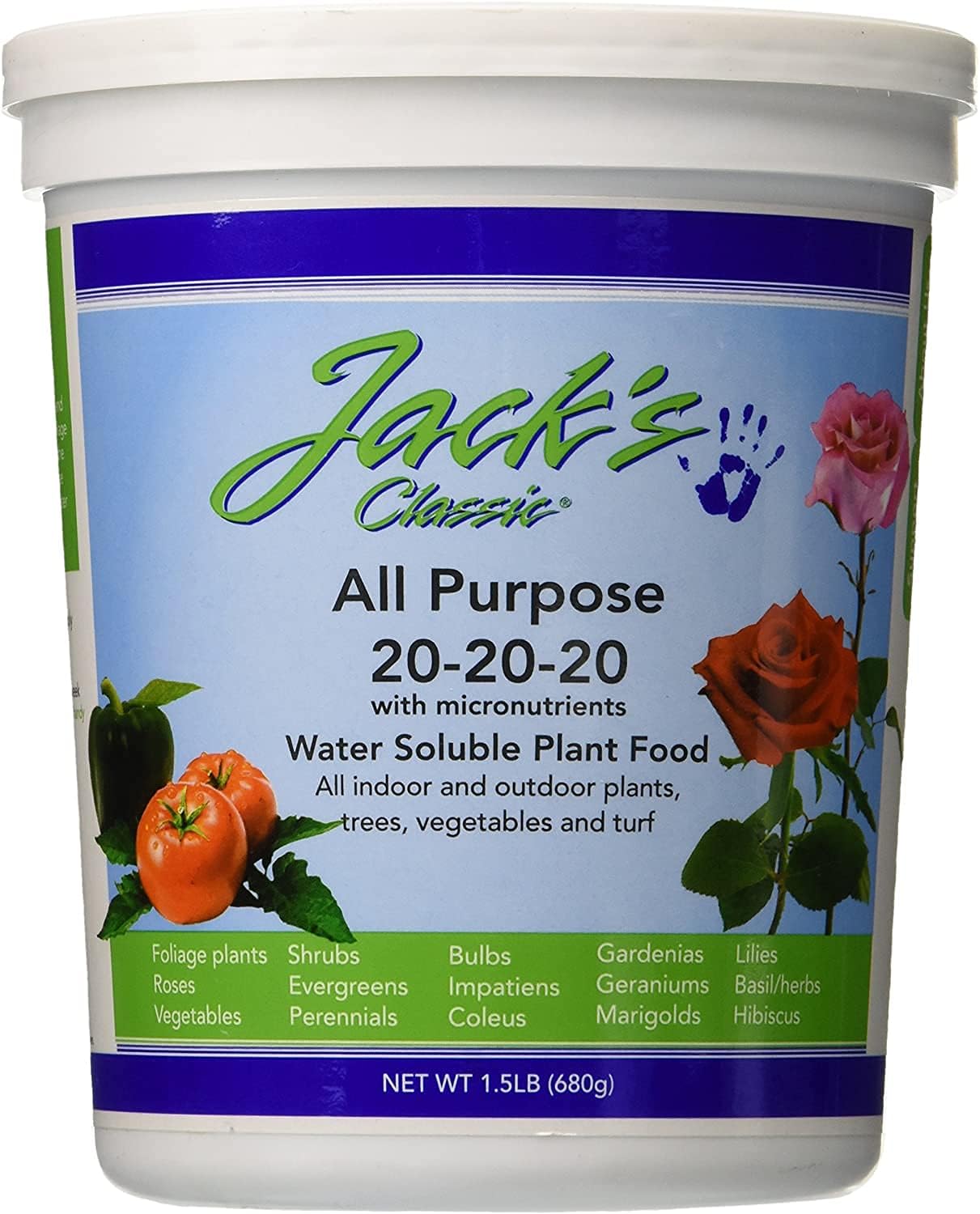 Jack's Classic All Purpose 202020 Water Soluble Plant