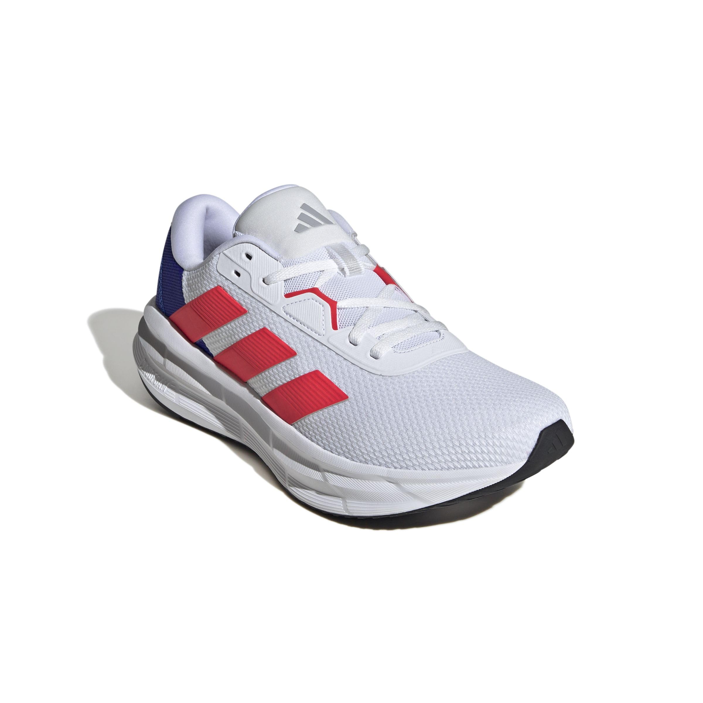 adidas Herren Galaxy 7 Running Shoes, FTWR White/Lucid red/Lucid Blue, 47 1/3 EU