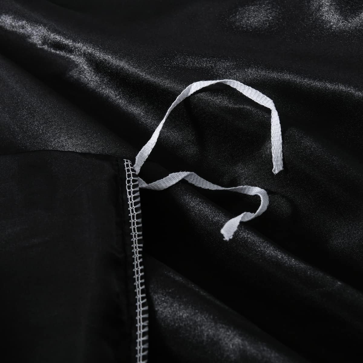 Chanyuan Black Silky Satin Duvet Cover Full Size Luxurious Smooth Silky Bedding Set Soft Microfiber Bedding Collection Cool 79"X90" Duvet Cover,2 Pillowcases