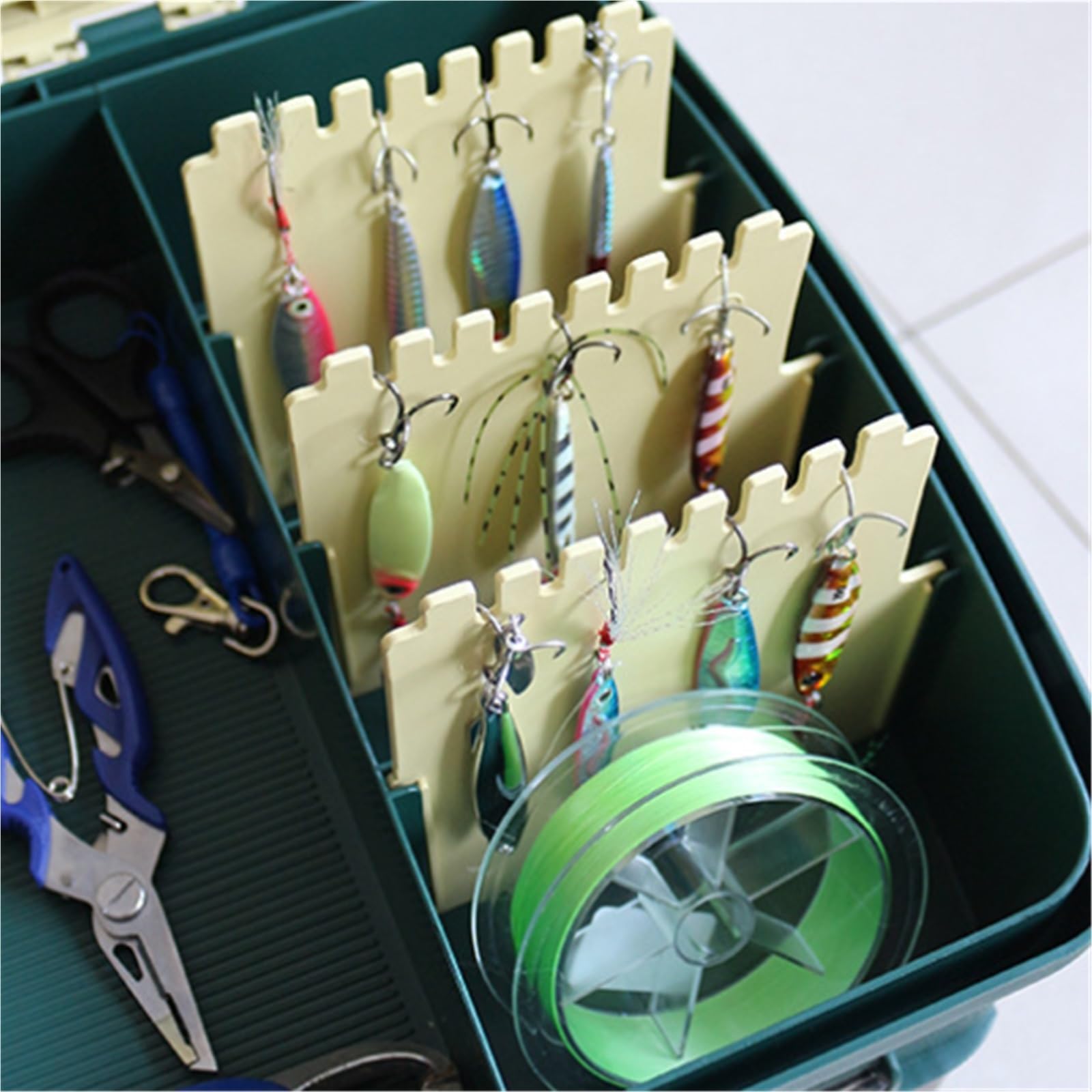 Fishing Tackle Box, Fishing Box Multifunctional Sea Tool Portable Storage Bait Art & Craft Case(Multi-colored) : Sports & Outdoors