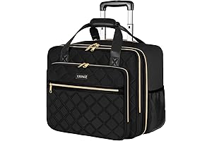 Ytonet Wheeled Rolling Laptop Bag for Women with Organized Compartments