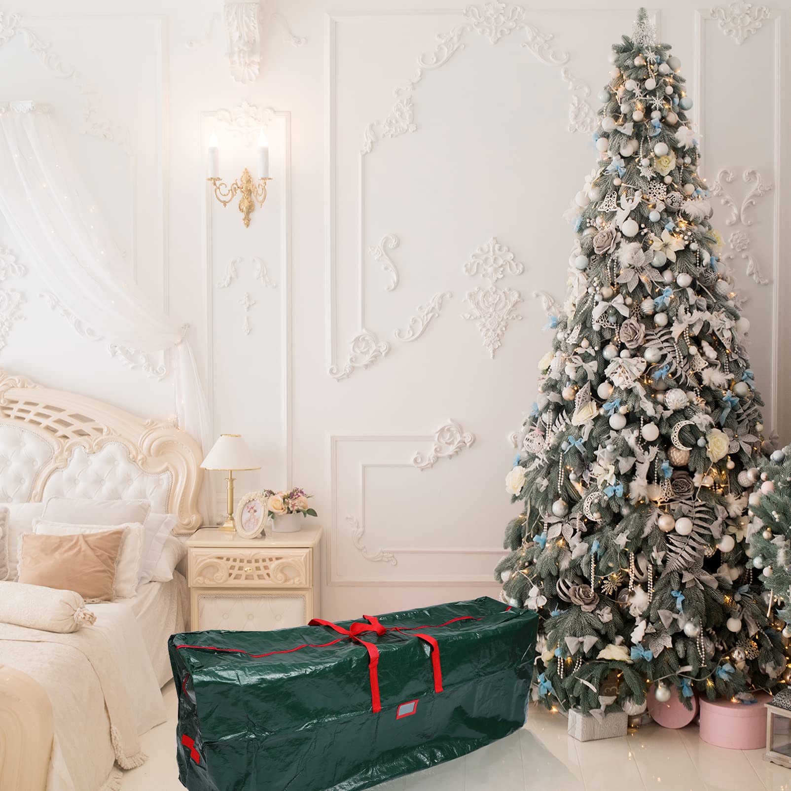 PRETYZOOM 1pezzi Borsa per Albero di Natale di Borsa per Riporre Mobili Organizer per Casa