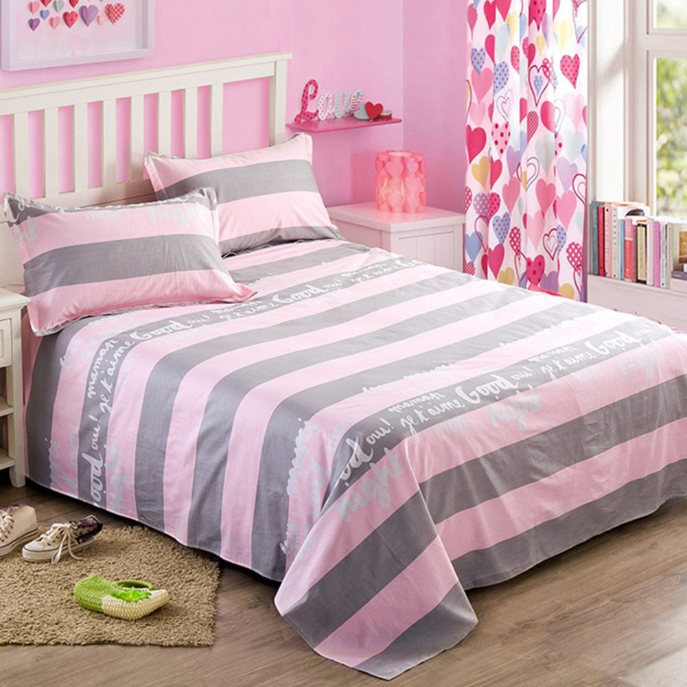 Feuilles de coton supérieures 160x230cm lits jumeaux J