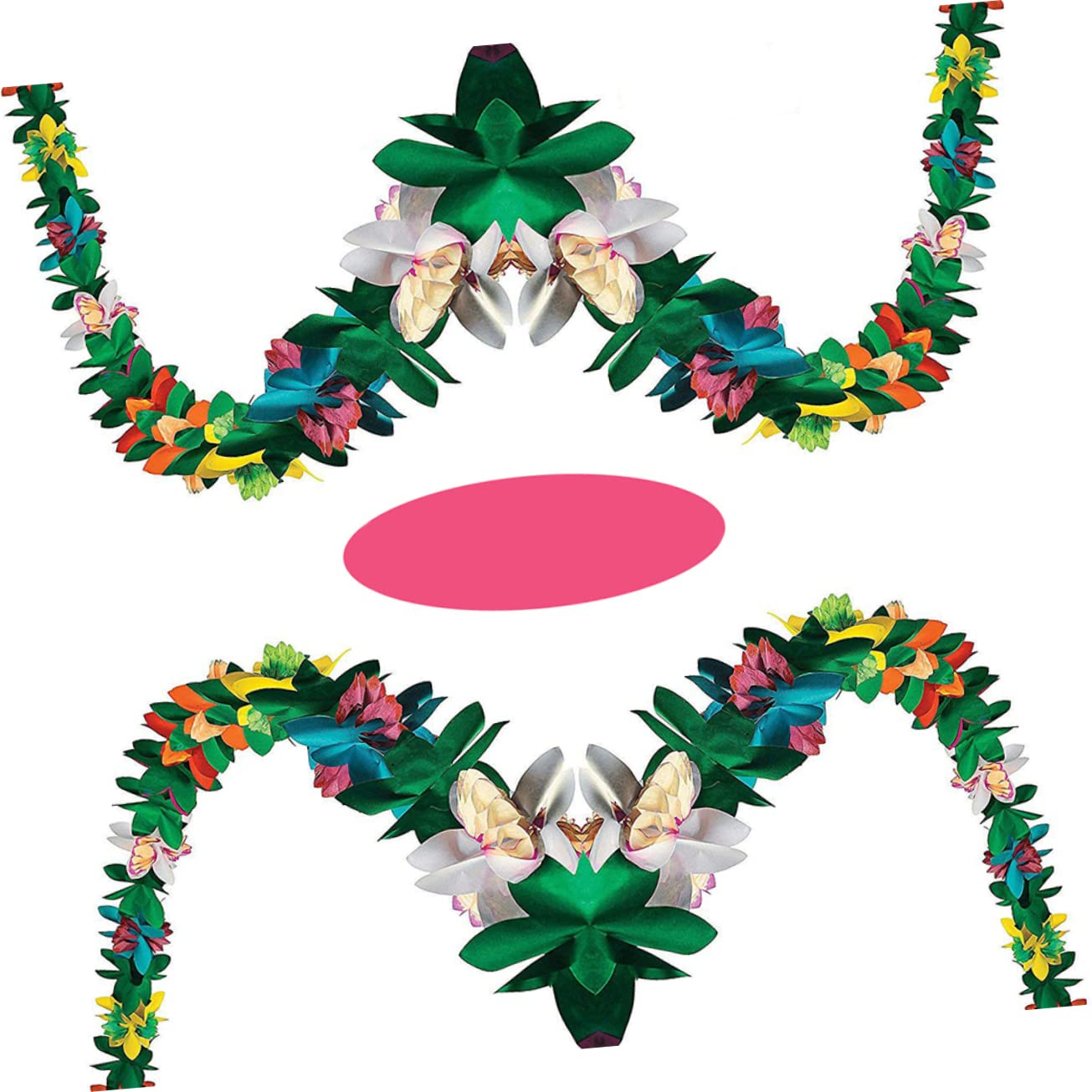 PRETYZOOM 6 Stk Party-Banner Blumenbanner Luau- -Banner hawaiianisches Partybanner Blumendekoration hawaiianische Partydeko hawaiianische papiergirlande hawaiisch Papierbanner