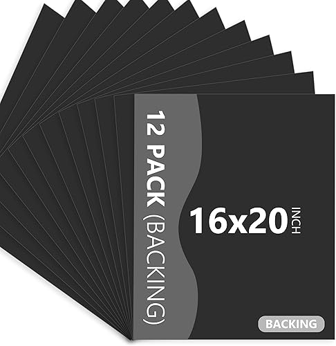 Somime Paquete de 12 tableros de respaldo solamente  16 x 20 pulgadas, sin cortar, tableros sin ácidos, ideales para fotos, imágenes, impresiones,