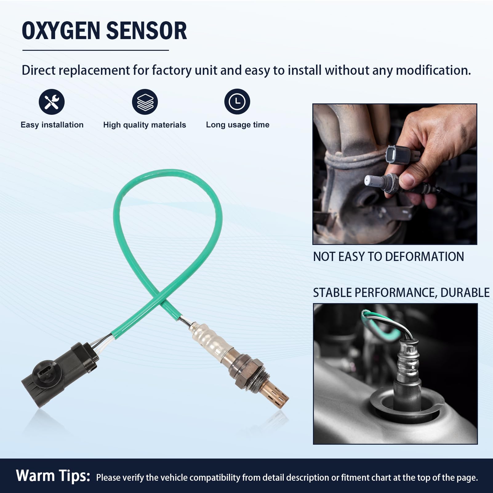 Sonde Lambda pour Clio II 2 BB CB Sonde Lambda Avant Catalyseur pour Duster Logan Sandero Kangoo Modus Capteur D'oxygène 8200052063 9639853680 250-241011