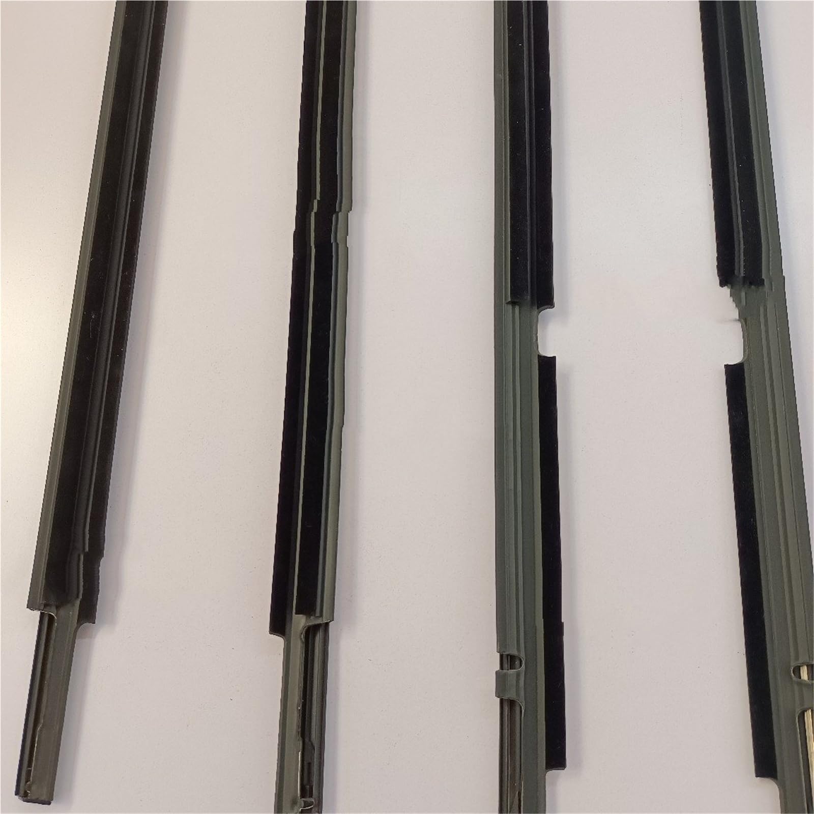 Qibbei 4 Pcs Black 4 Pieces Car Windows Out Rubber For Toyota For Corolla 2003-2008 Protector Weatherstrip For Glass Laminate 75720-02120