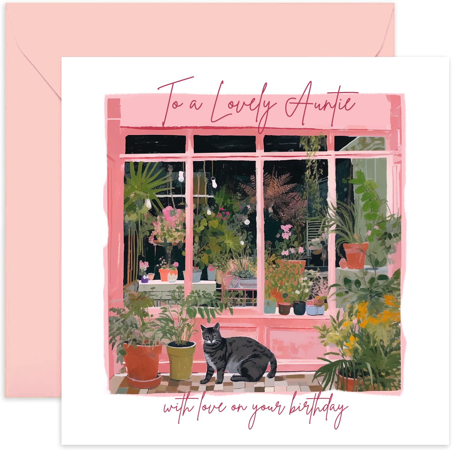 Carte Anniversaire Personnalisée Old English Co. Carte D'anniversaire Pour  Tante – Carte D'anniversaire Rose Pour Elle – Jolie Carte D'anniversaire  Pour La Famille – Carte D'anniversaire Pour 30e, 40e, 50e Anniversaire |, image size:1500x1493