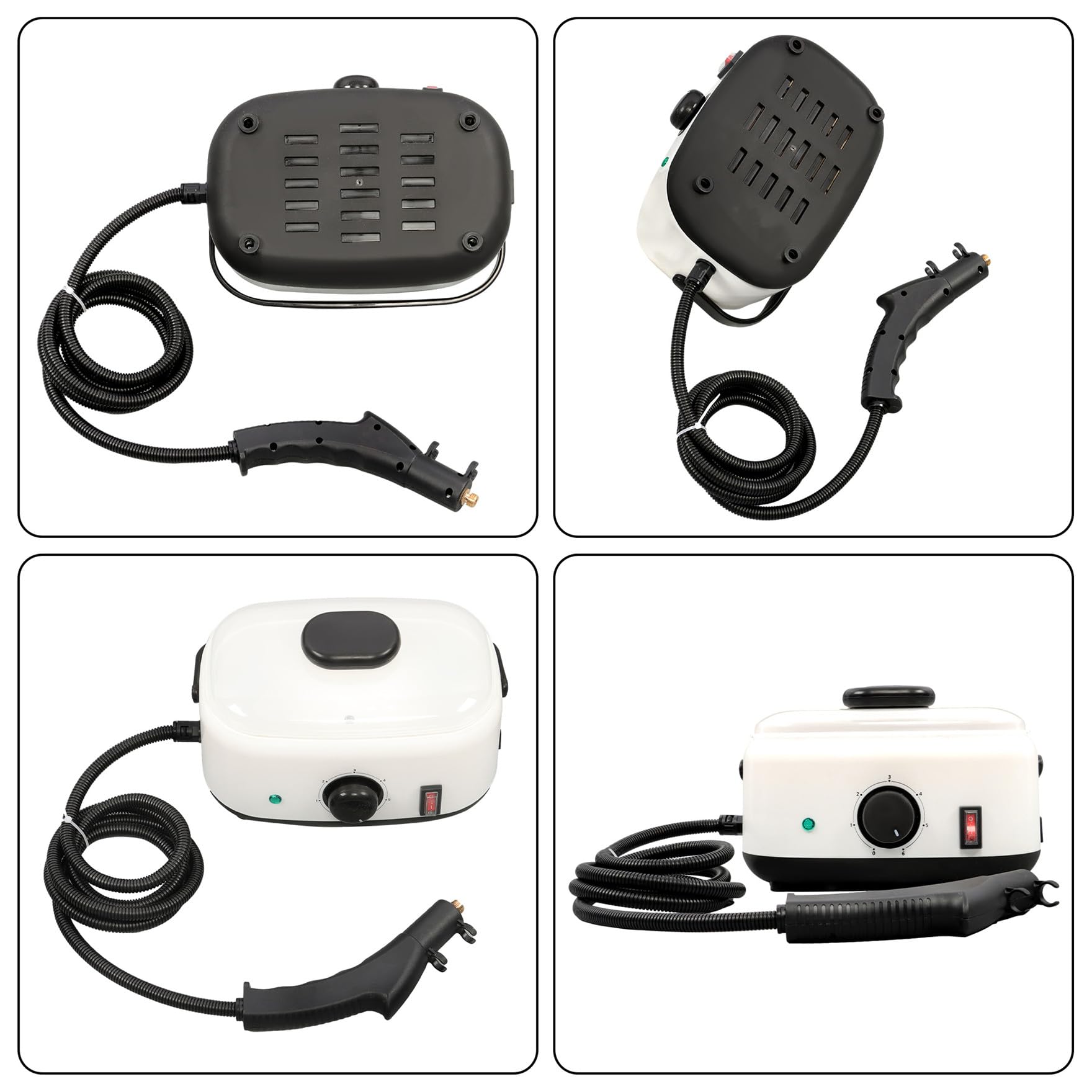 waltyotur 2500W 1500ml High Pressure Steam Cleaner, for Home, Furniture, Upholstery, Car, Kitchen, Carpets,Grout and Tile