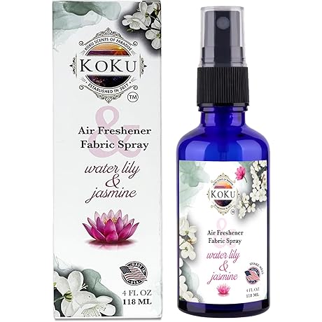 Water Lily Jasmine Scented Room Spray: Eliminate Odor & Freshen Air, Car,...