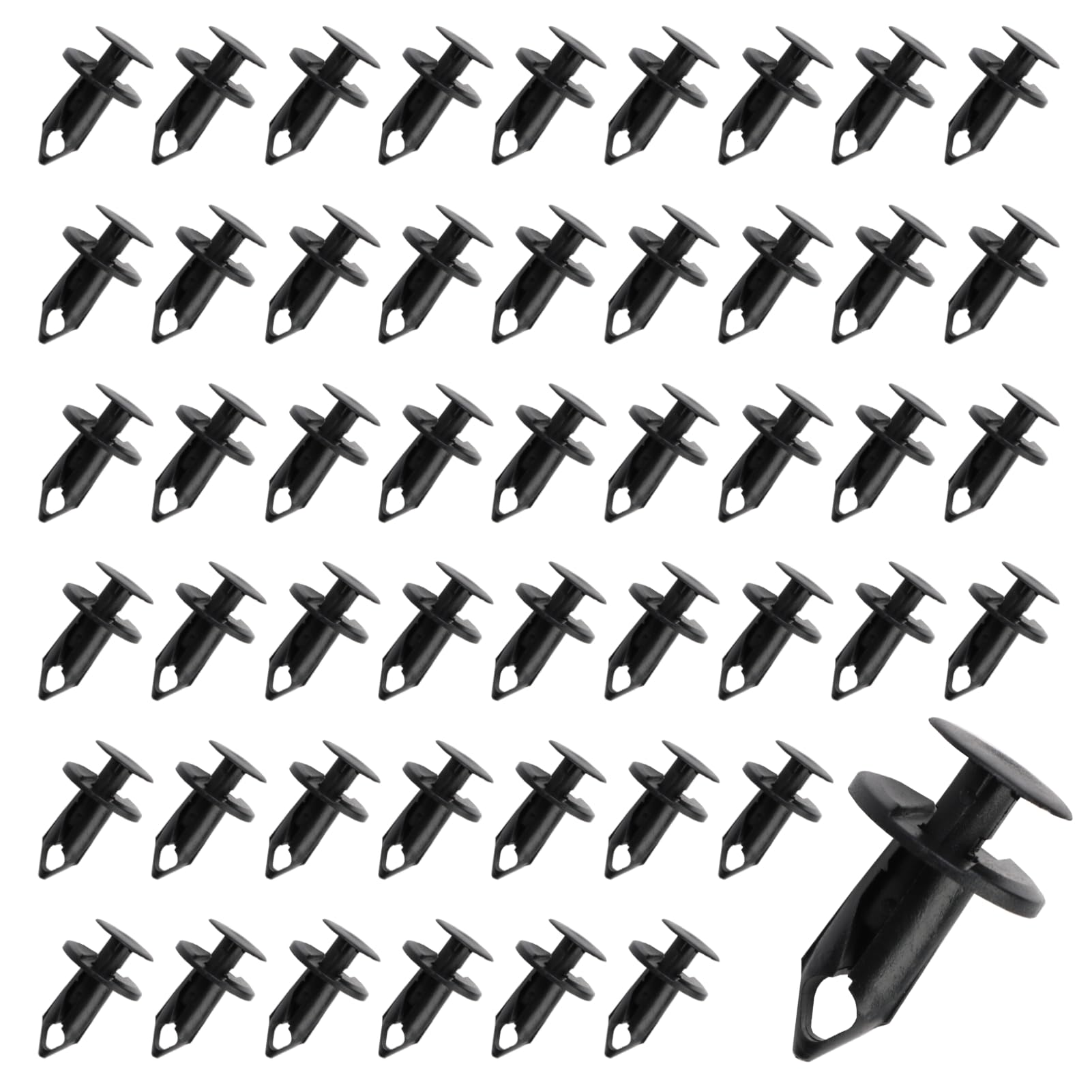 50Pcs Longer Trim Panel Fixing Lining Carpet Clips Car Body Trim Clips Universal Car Plastic Fasteners for fixing the carpet, lining or decorative panels of the car interior