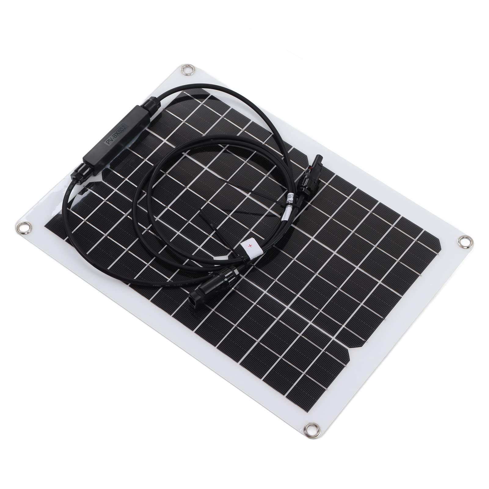 Panel Solar Monocristalino Flexible de 30 W con Controlador de 50 A para Suministro de Energía de Batería de 12 V, Ideal para Vehículos Recreativos y Acampadas