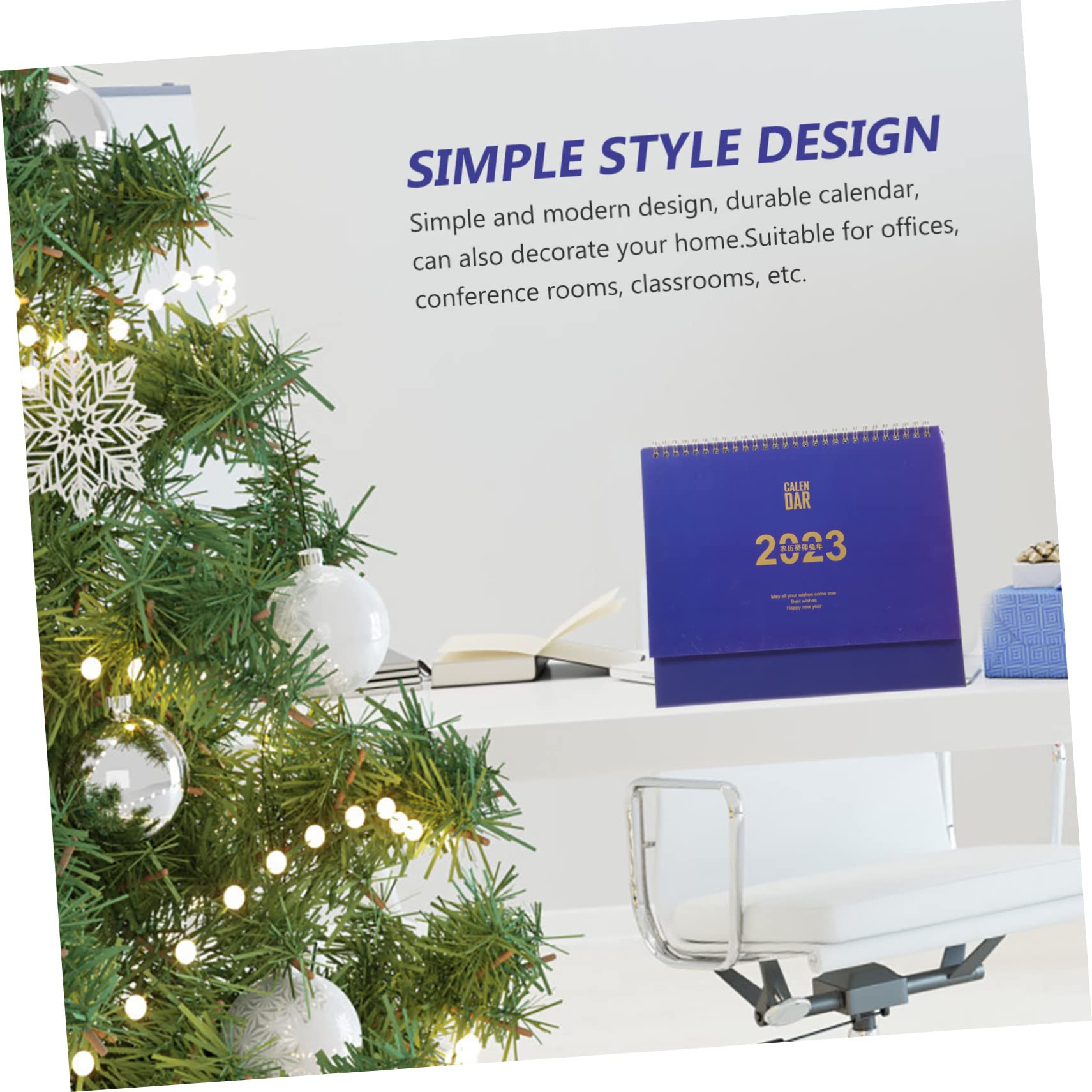 VILLCASE 5pezzi Mensile Scrivania Blu Planner Per Pianificazione e Programmazione Della Quotidiana Design