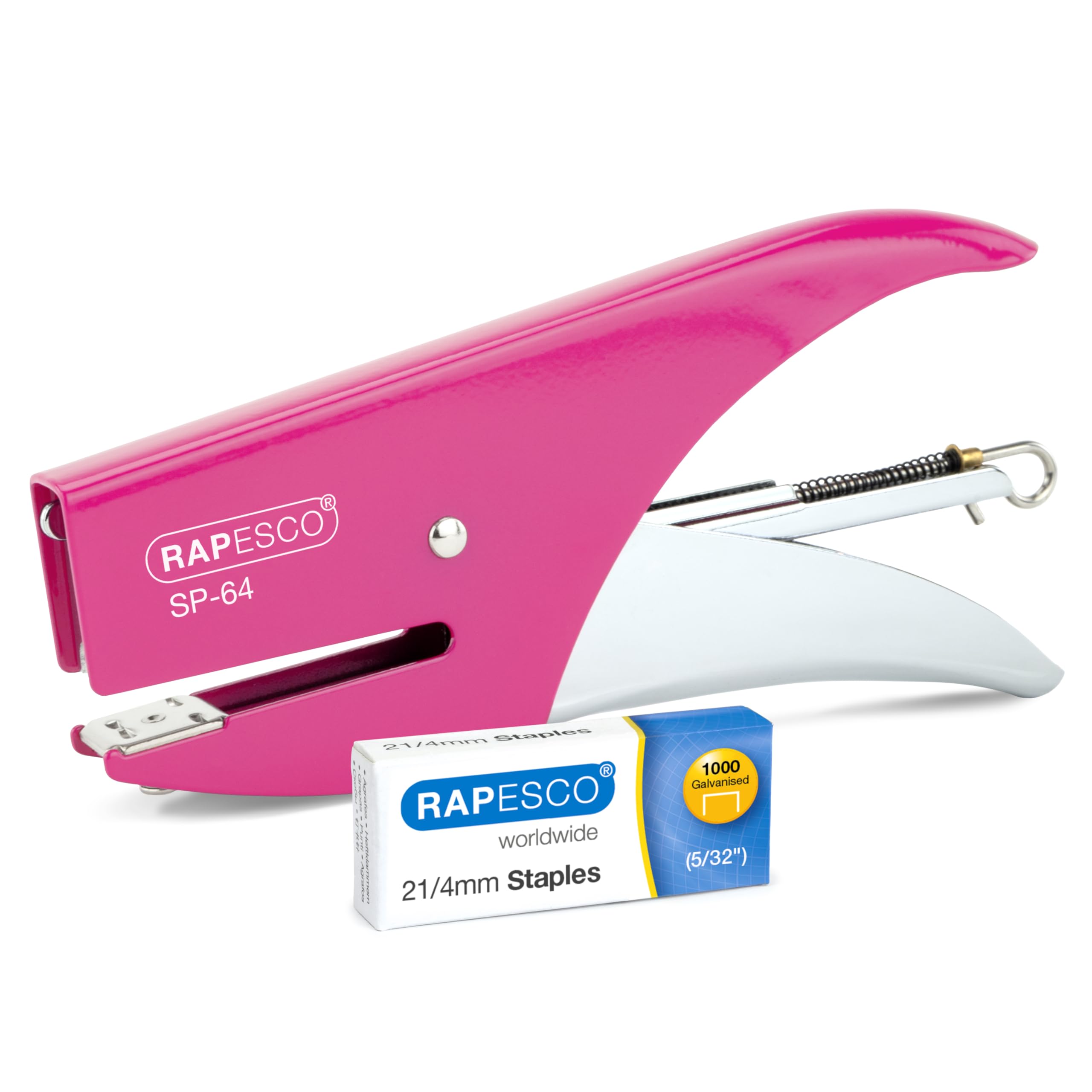 Rapesco 1382 SP-64 Stapling Plier and 1000 Staples, 12 Sheet Capacity