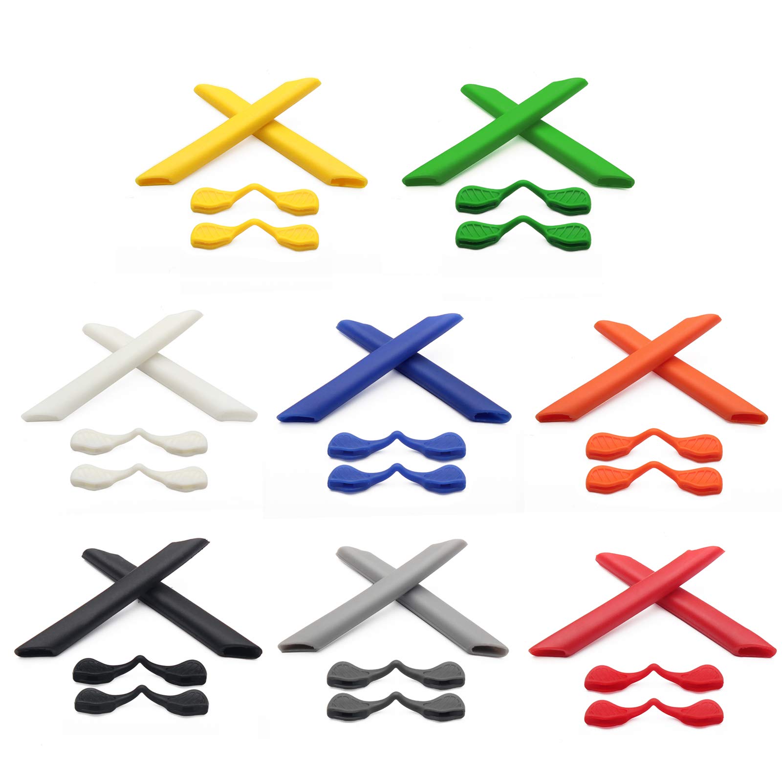 8 Pairs Replacement Earsocks & Nosepieces Kits for Oakley RadarLock Path E8 01