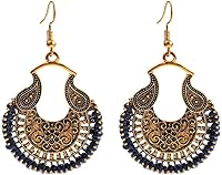 KAIYIDAN Boho Dangle Statement Earrings for Women - Handmade Bronze Rope Vintage Drop Earrings, Lightweight Gold-Plated Summer Jewelry Gifts