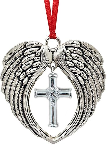 Miniatura 7 de JUPPE Regalos conmemorativos, regalos de condolencias por la pérdida de un padre amado, madre, alas de ángel, decoración de Navidad, un pedazo de mi