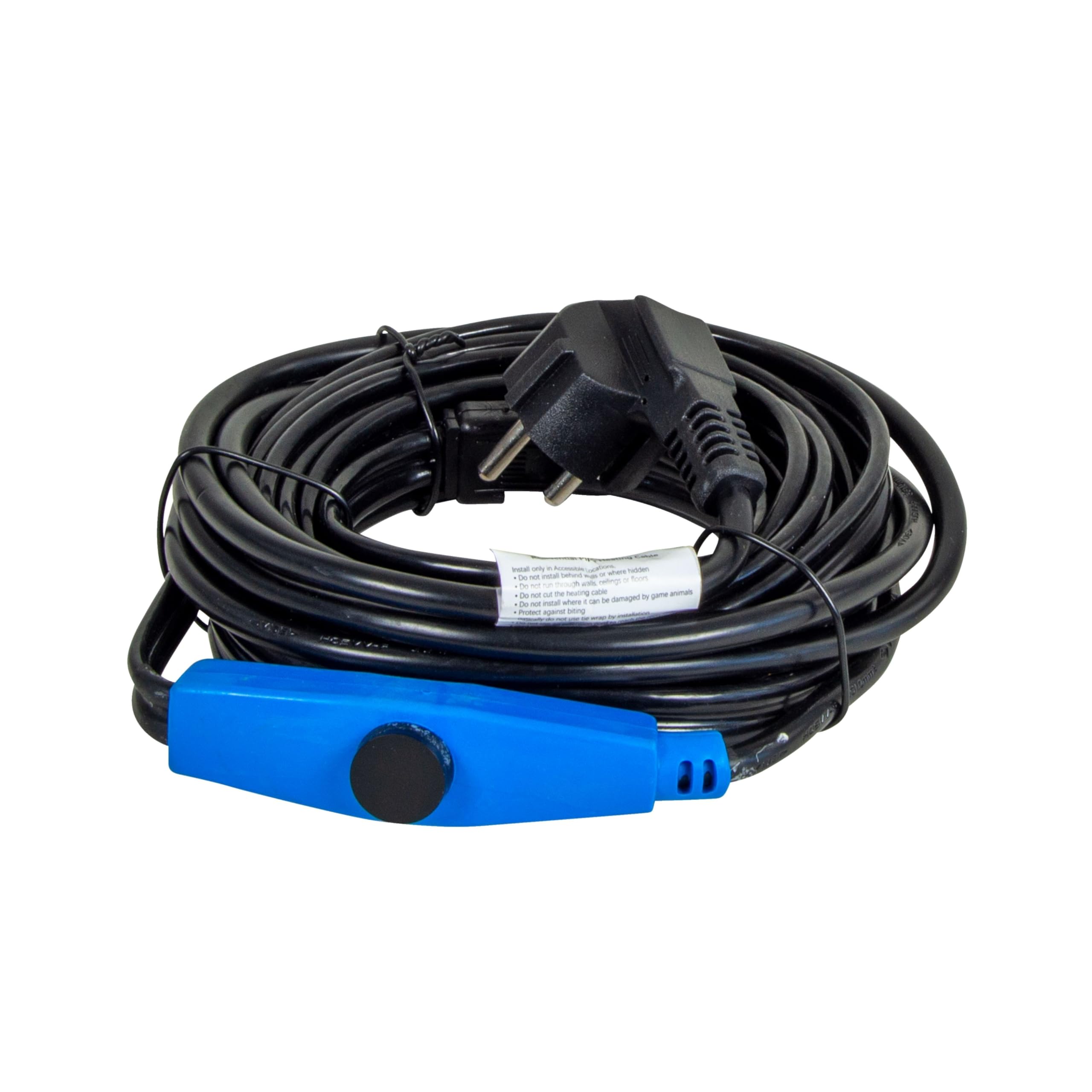 horizont Cavo di riscaldamento antigelo con termostato, ideale per il tubo dell'acqua o le piante, traccia di riscaldamento impermeabile, radiatore elettrico, cavo di riscaldamento per palme (36 m)