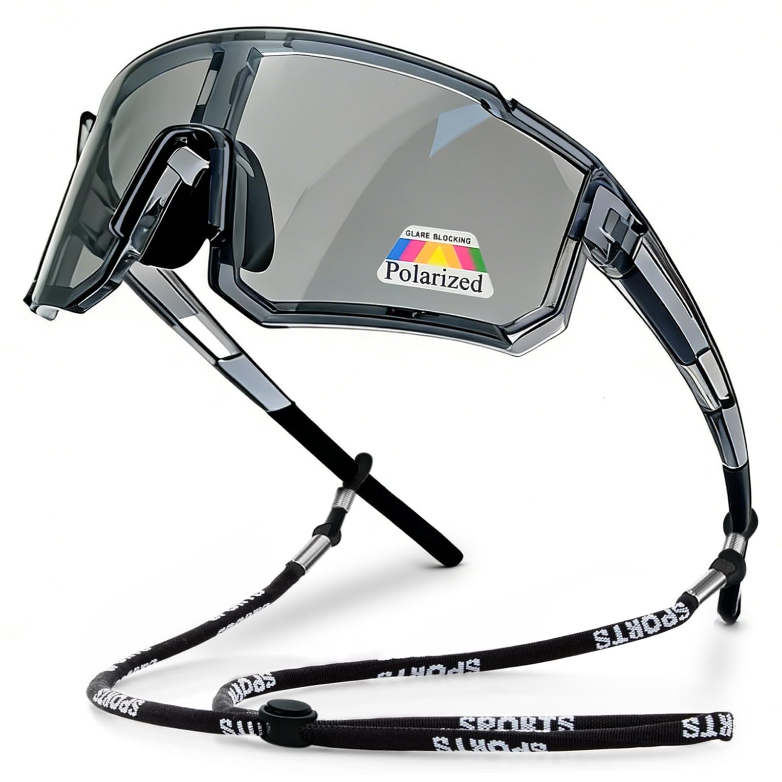 Gafas de sol deportivas polarizadas para hombres y mujeres: protección UV400, para correr, ciclismo, pesca, béisbol, TAC