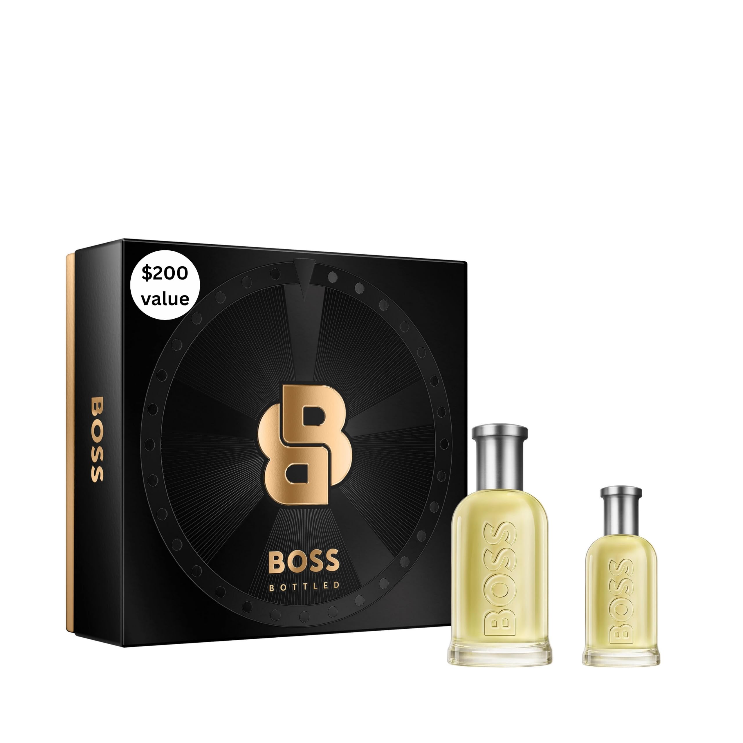 Hugo Boss Bottled Eau de Toilette ($200 Value) – 2-Piece Gift Set – Woody Men's Cologne – With Notes of Apple, Cinnamon & Wood – Long Lasting Fragrance