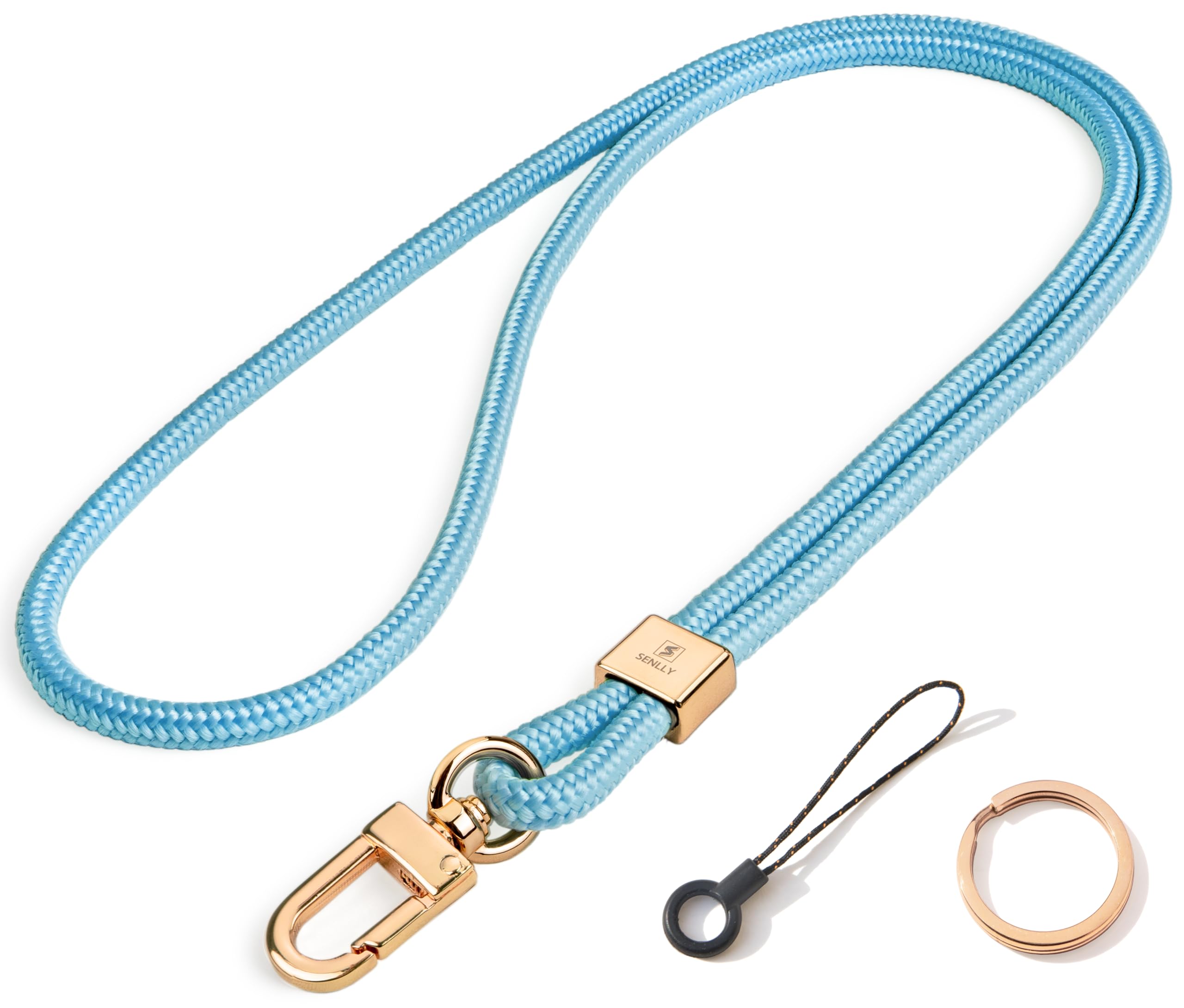 SENLLY Neck Lanyard Strap for Keys, Original Minimalist Design KeyChain and ID Badge Holder