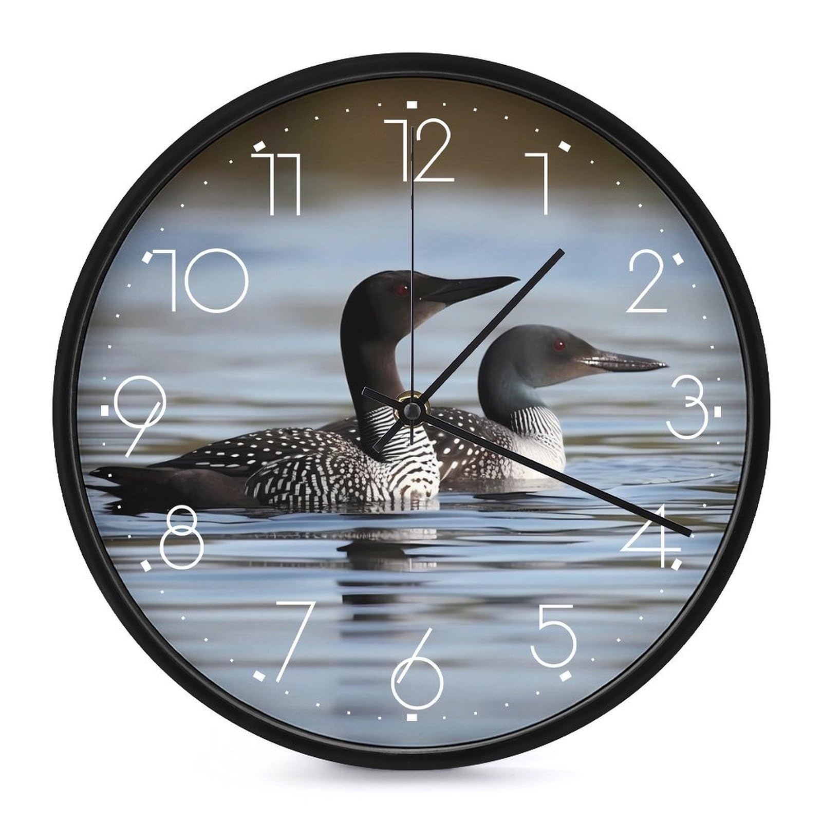 Horloge murale silencieuse 25 cm moderne sans tic-tac blanche pour une chambre calme