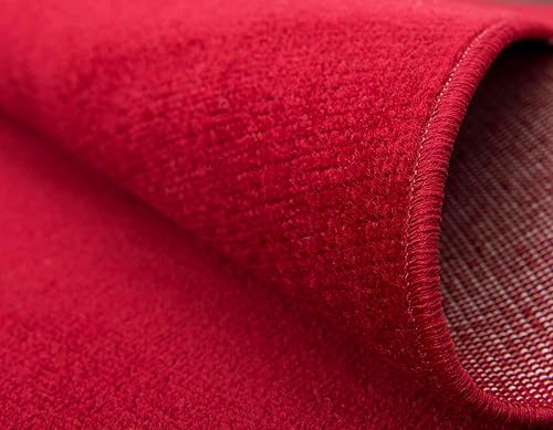 Miniatura 6 de Unique Loom Williamsburg Collection - Alfombra de área sólida (6 pies 1 pulgada x 9 pies, rectangular, borgoña)